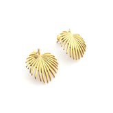 PALMA - 18mm gold earrings